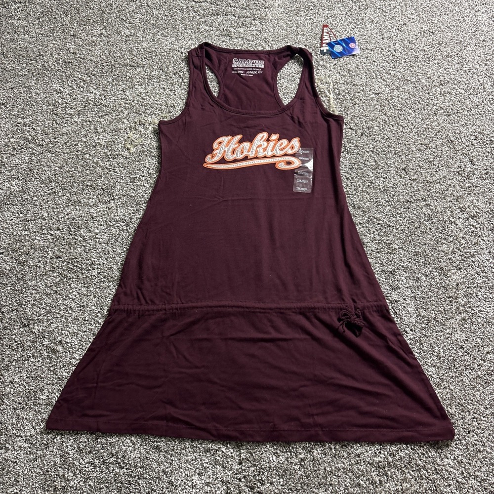 NEW Virginia Tech Hokies VT Women Dress Junior Fit Officially Licensed NWT XL